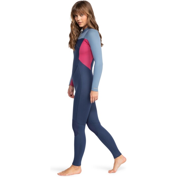 2024 Roxy Womens Prologue 4/3mm Back Zip Wetsuit ERJW103167 - Dark Denim